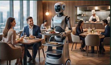 Ramy AI serving customers in a restaurant